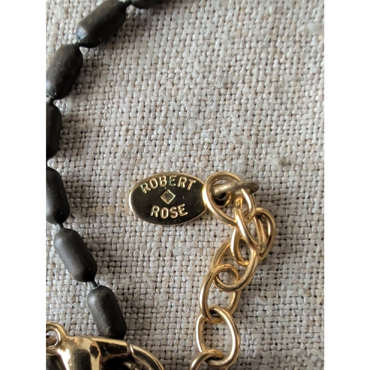 Vintage Robert Rose Interchangeable Pendant Necklace Mixed Metal Artisan Tassel