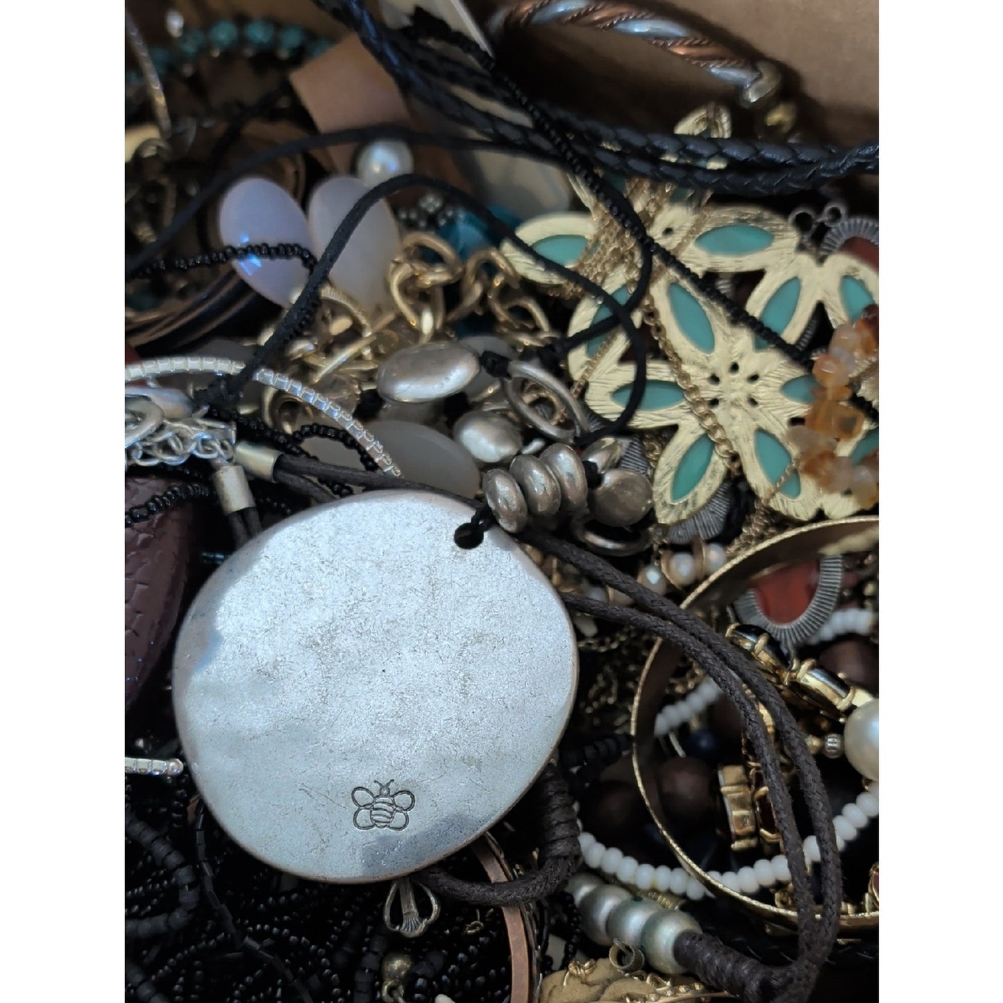 3 Lbs Mystery Craft & Wearable Jewelry Lot Mixed Jewelry