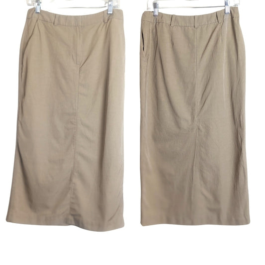 Stockholm Atelier Gorpcore Mini Pencil Skirt Khaki With Pockets Women's Size 8