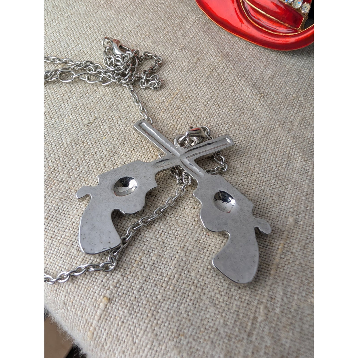 Cowgirl Jewelry Set Necklaces Charms Brooch 80's