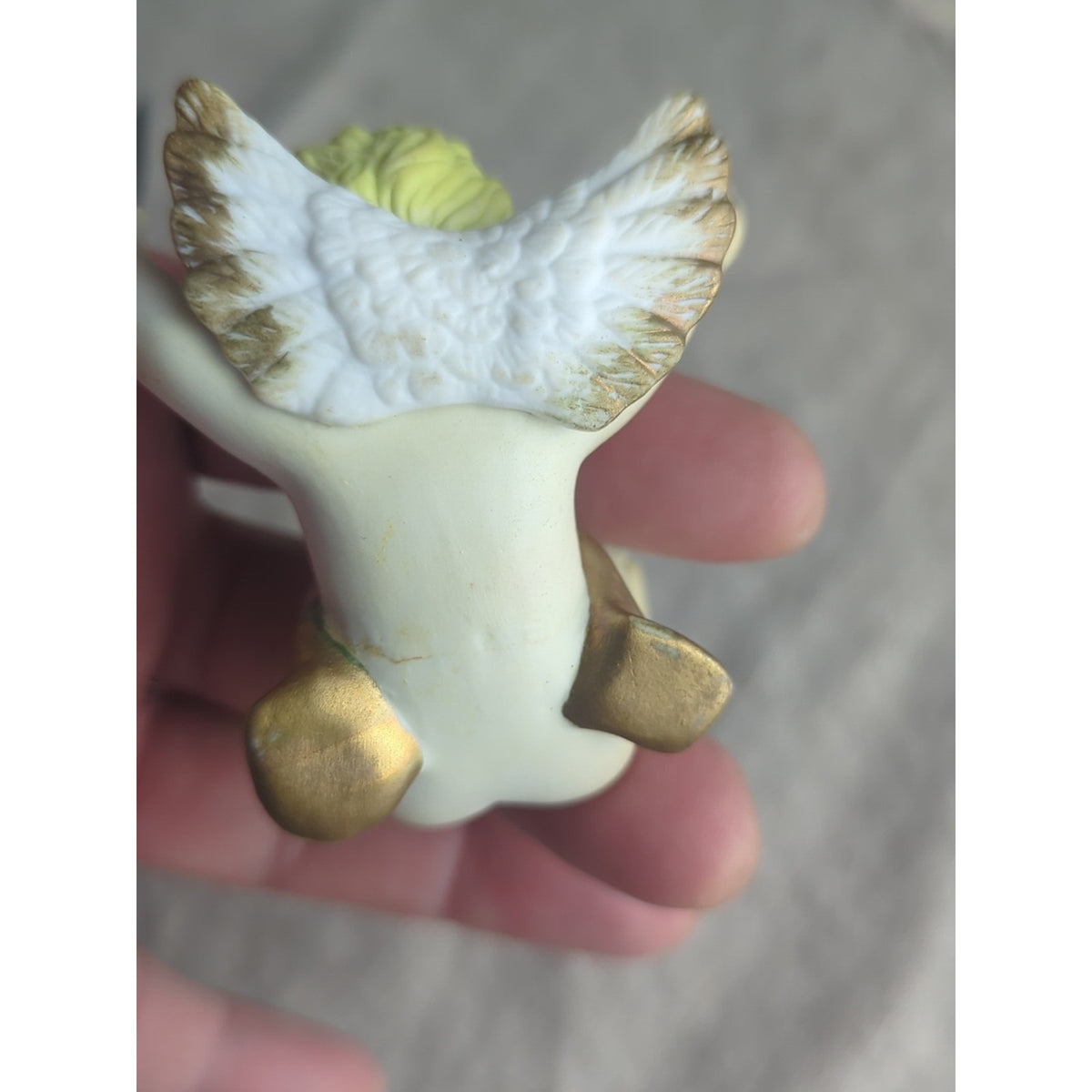 Vintage Cherub Candle Hugger – Romantic Putti Angel Pair Storybook Cottage