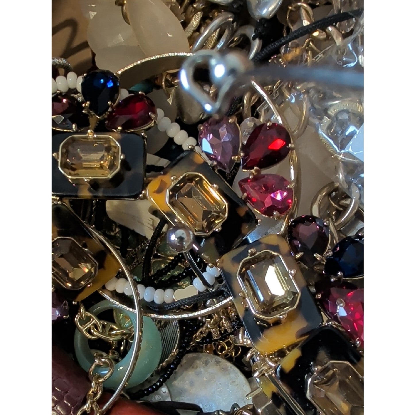 3 Lbs Mystery Craft & Wearable Jewelry Lot Mixed Jewelry