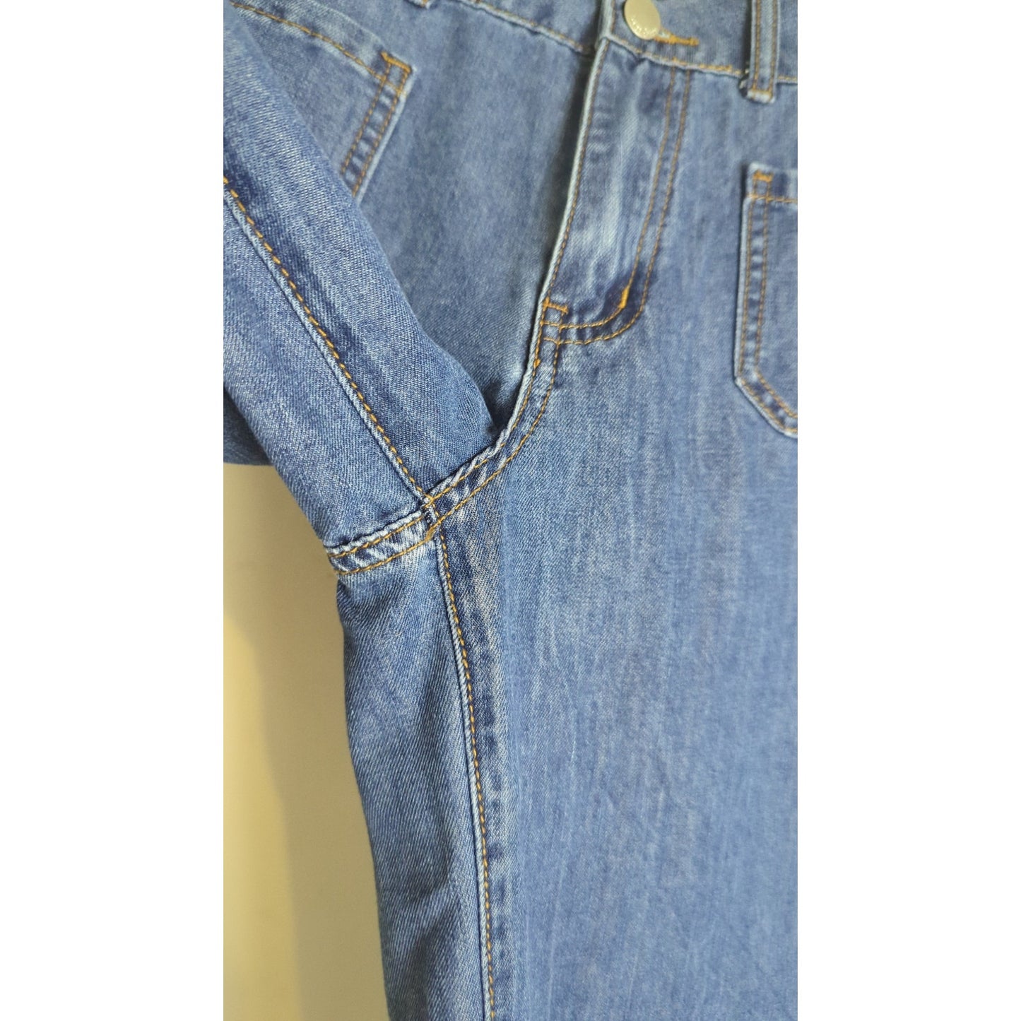 Vintage Inspired Wide Straight Leg Capri Jeans Women's Size 4