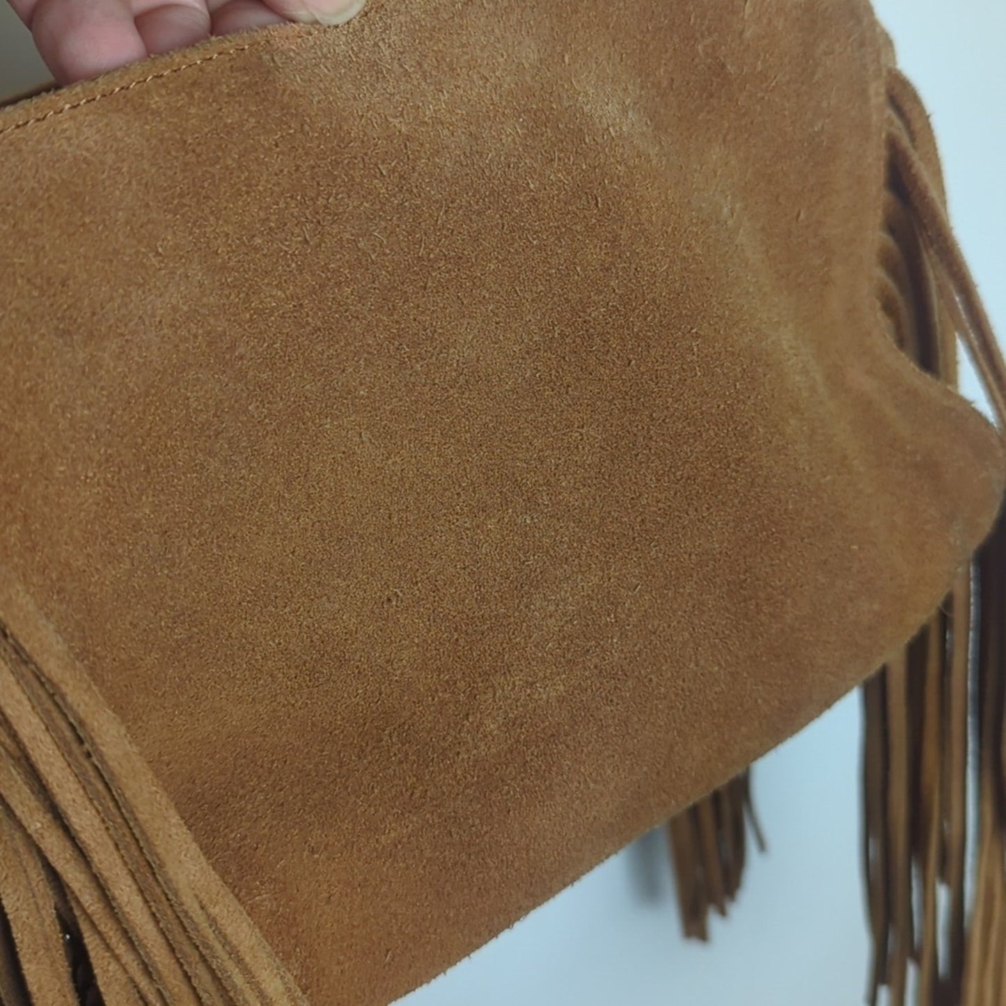 Y2K Suede Boho Western Tassel Crossbody Bag