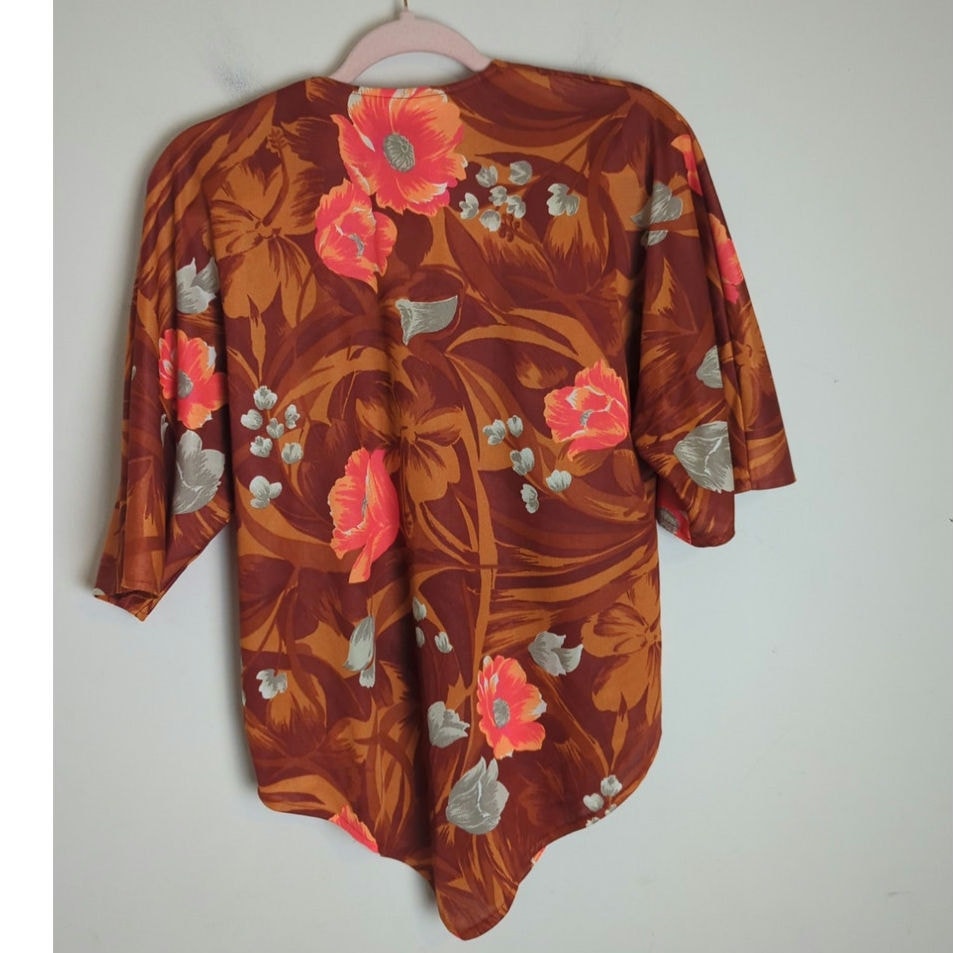 VTG 60's Hawaiian Kamehameha Pullover Top Women's Size Medium