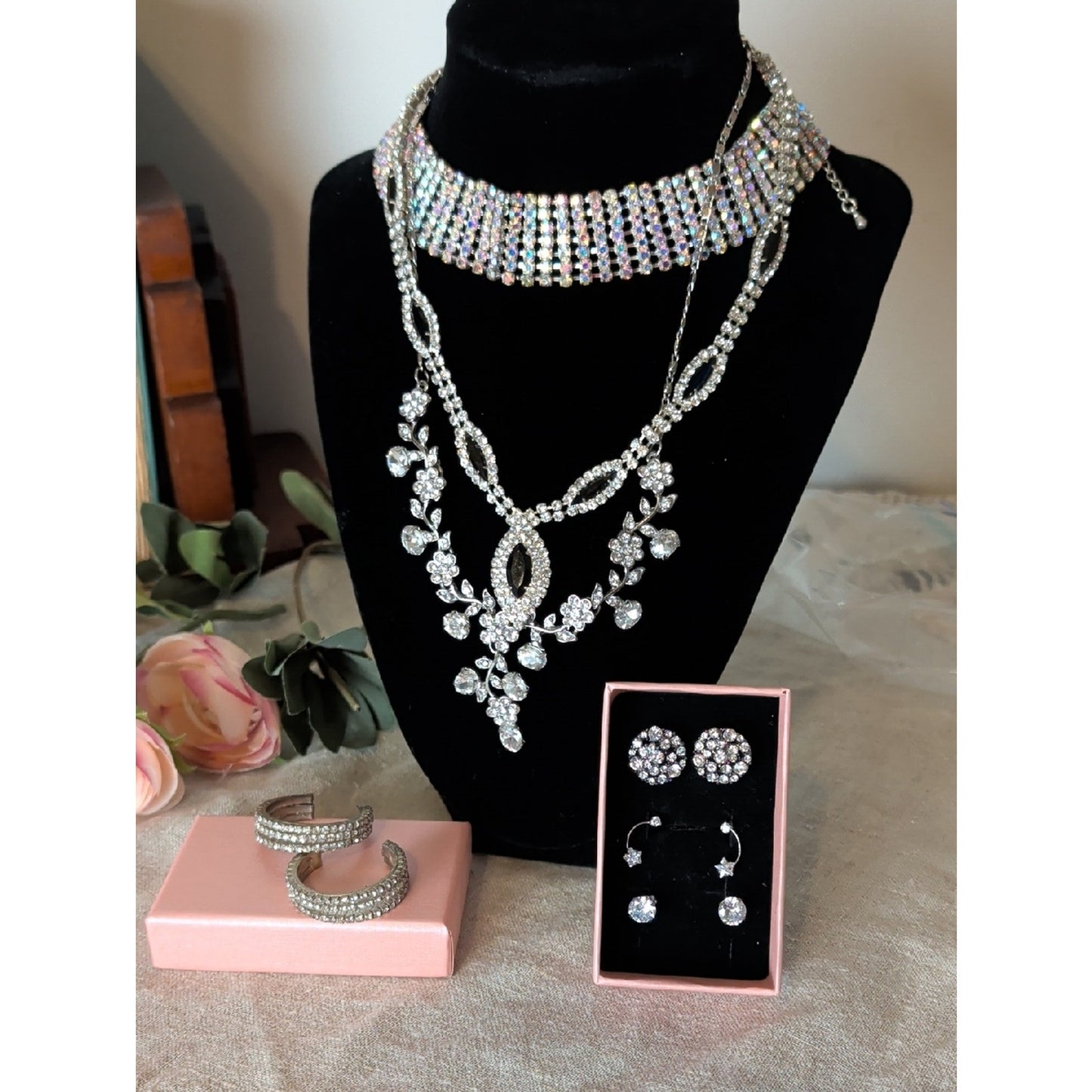 Bridal Glam Rhinestone Jewelry Collection Princesscore Old Hollywood Sparkle
