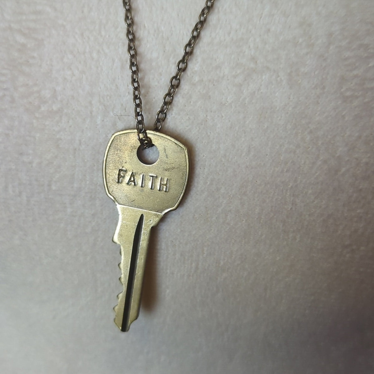 Layered Faith Key Necklace Set  Ephesians 6:19 Scripture Key Pendant Y2K