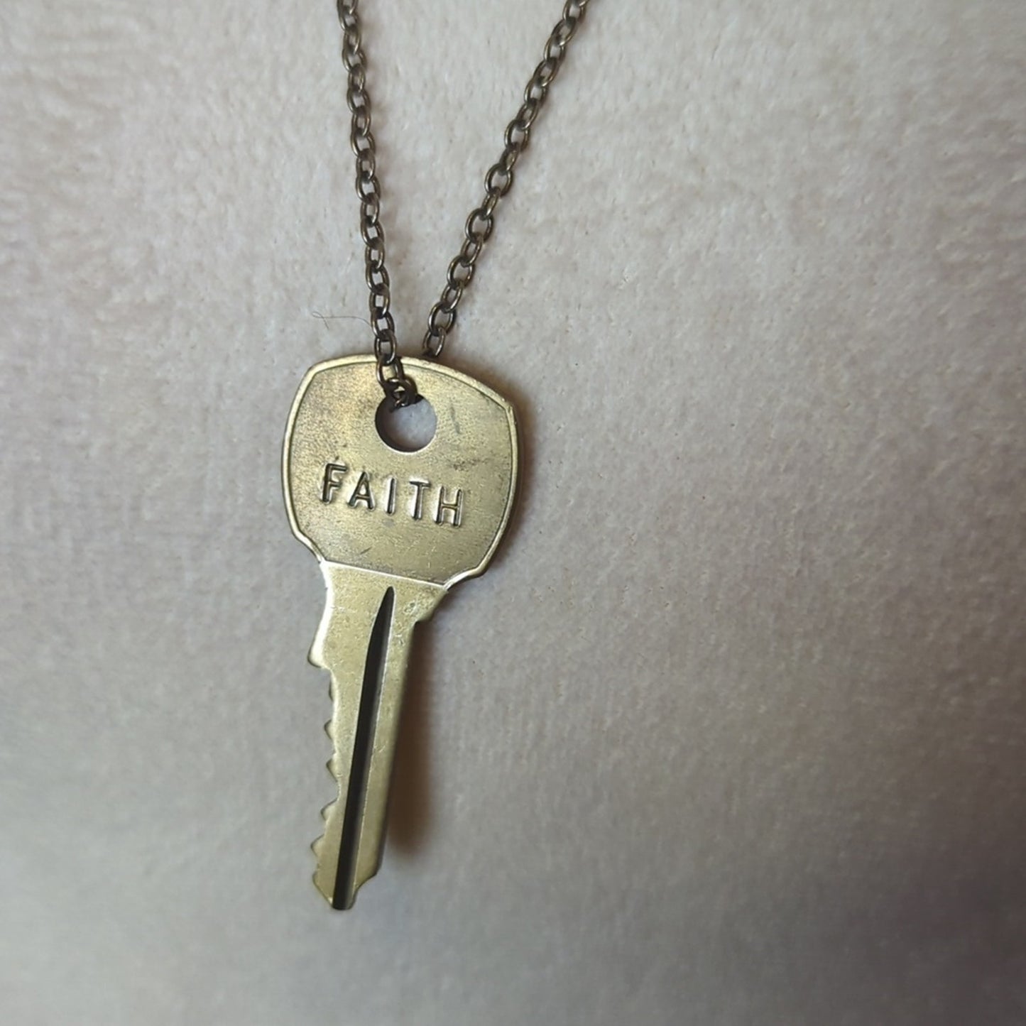 Layered Faith Key Necklace Set  Ephesians 6:19 Scripture Key Pendant Y2K