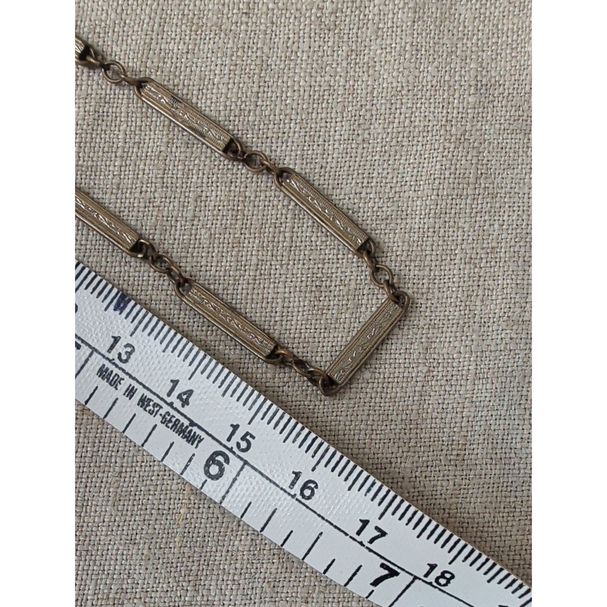 1920's/30's Art Deco Gold Filled Engine Turned Watch Chain Pocket Watch Chain
