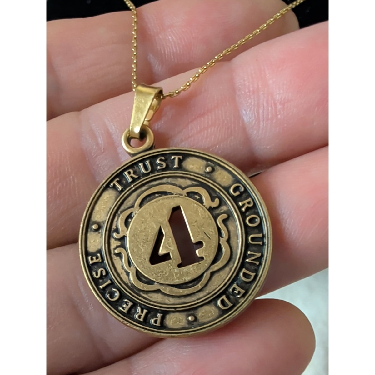 Alex and Ani Number 1 Necklace Gold Tone Adjustable Inspirational Pendant 2017