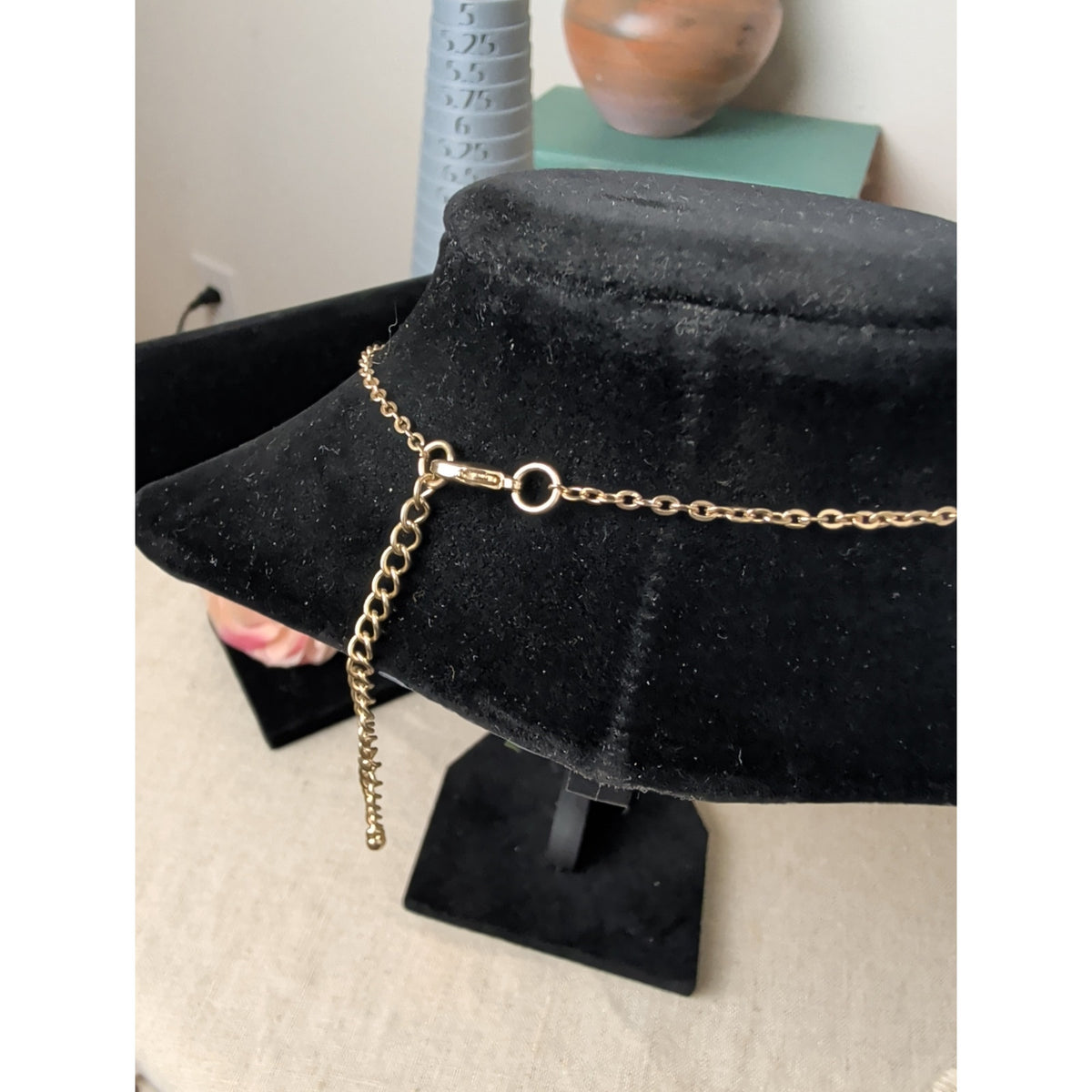 Elegant Gold-Tone Twisted Knot Pendant Necklace
