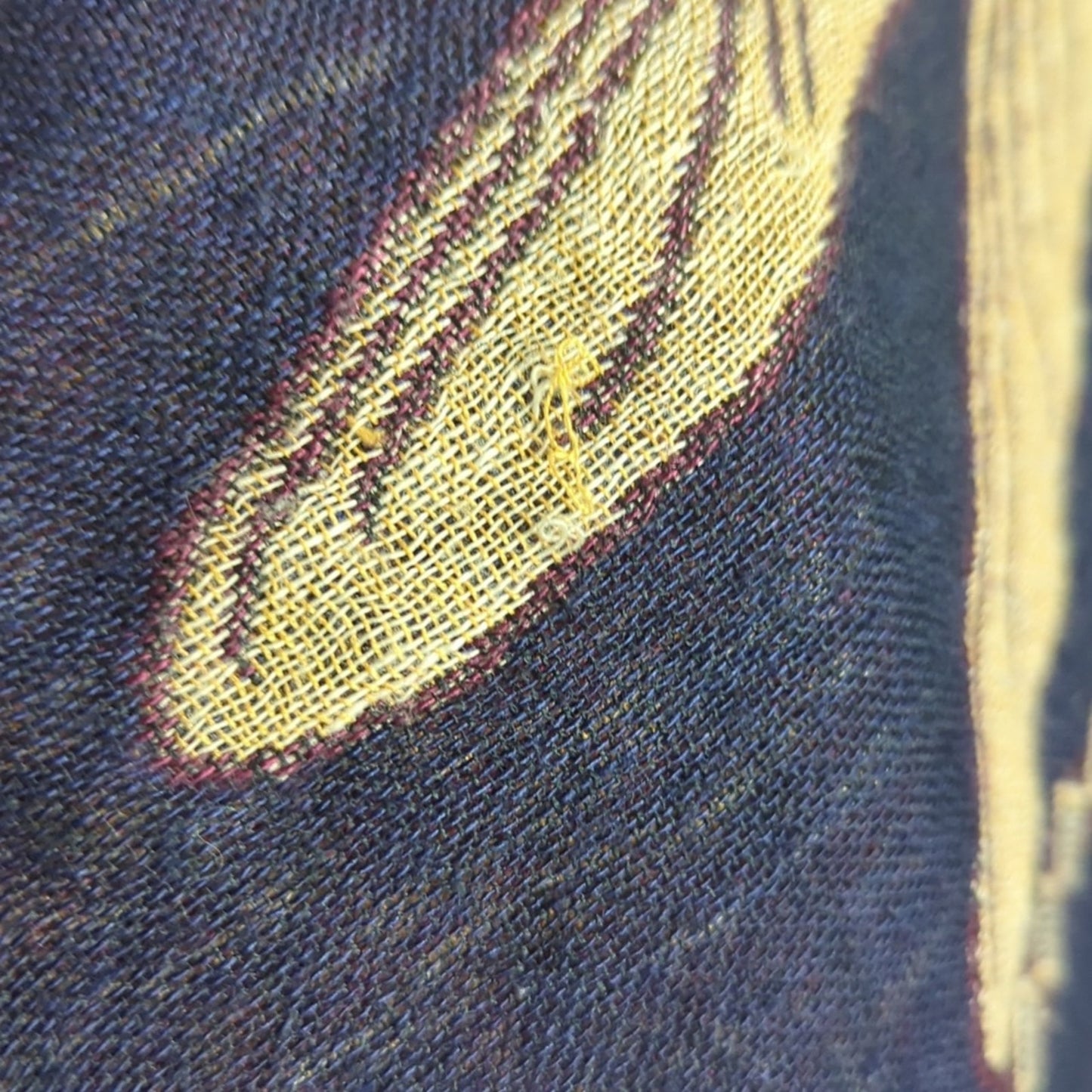 Vintage Dragonfly Water Lily Jacquard Tapestry Shawl Fringe Blanket Scarf Woodland Whimsical