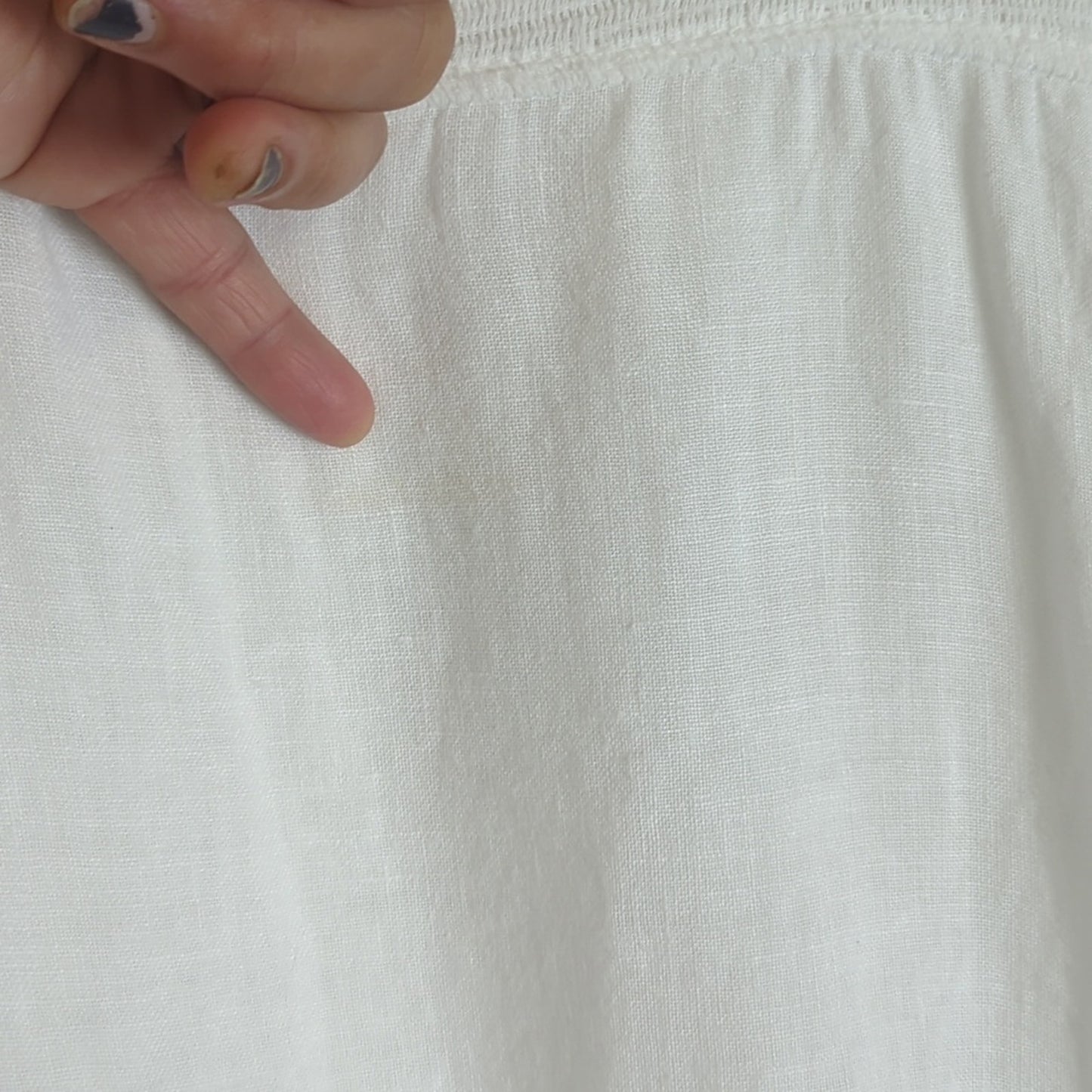 Made In Italy 100% Linen Pullover Top Semi-Sheer Women's Size 2X