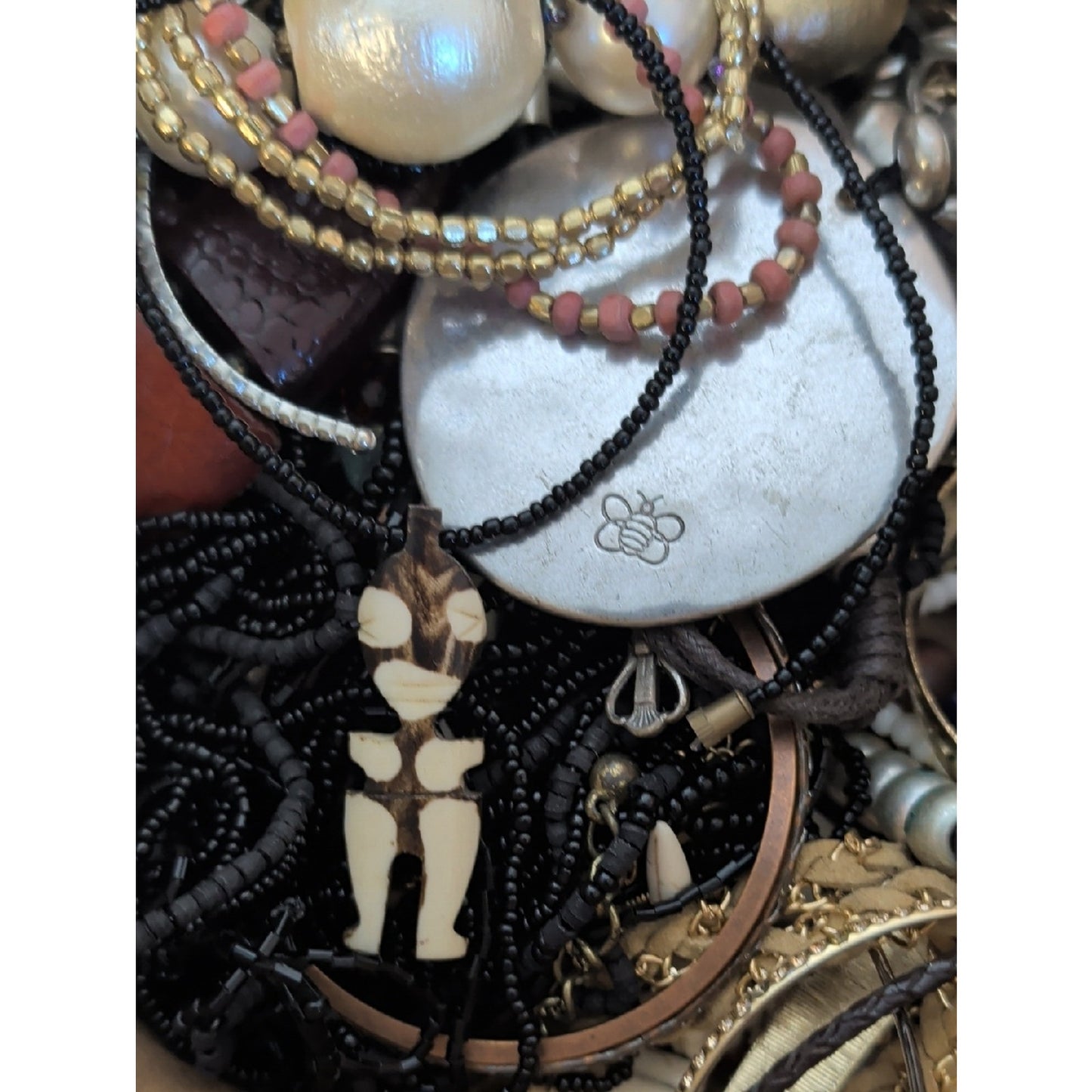 3 Lbs Mystery Craft & Wearable Jewelry Lot Mixed Jewelry