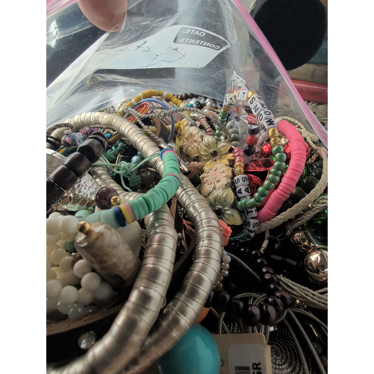 4 Pounds! Mystery Wearable & Craft Bracelet Lot Treasure Hunt!