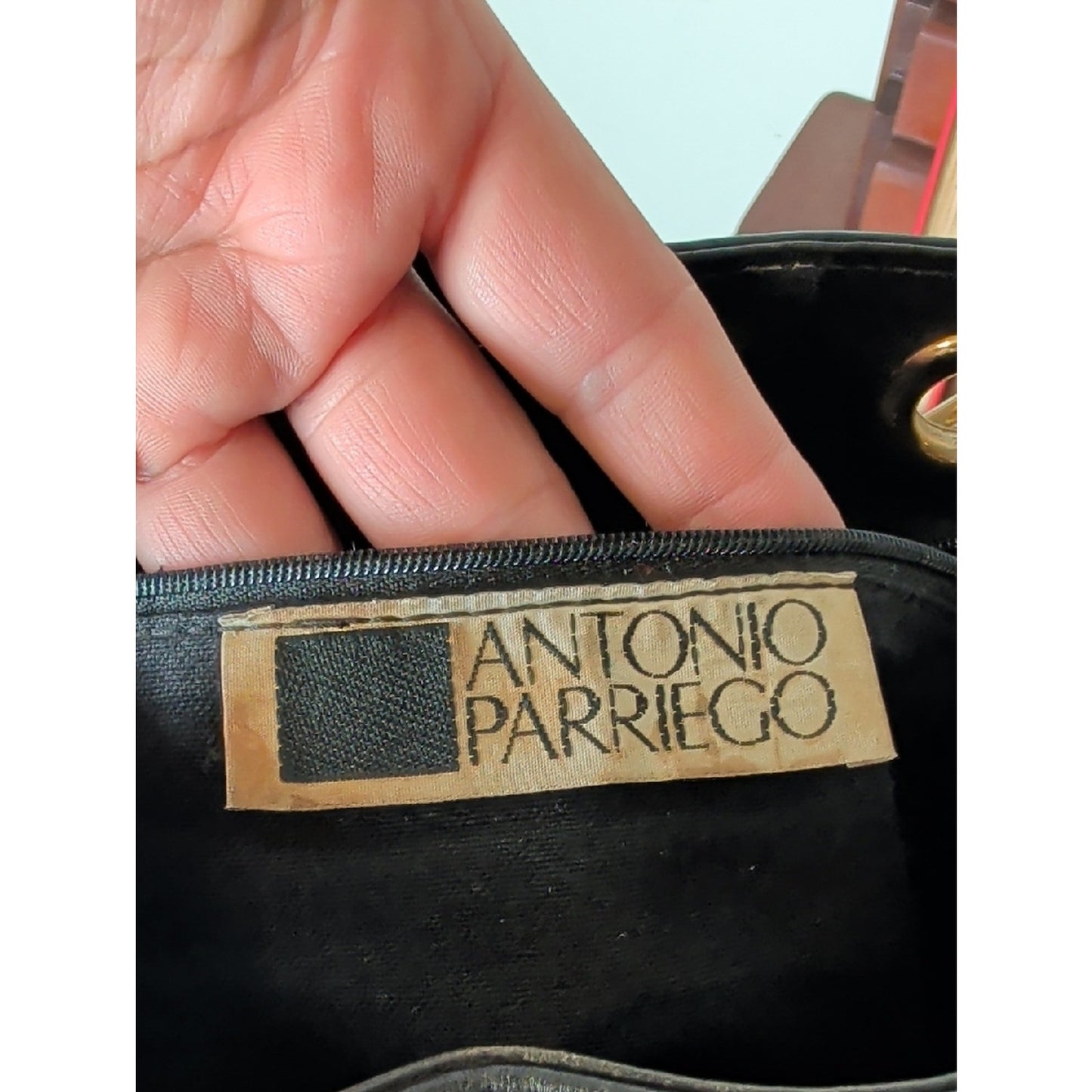 Vintage Antonio Parriego Leather Shoulder Bag Heritage Minimalist Equestrian