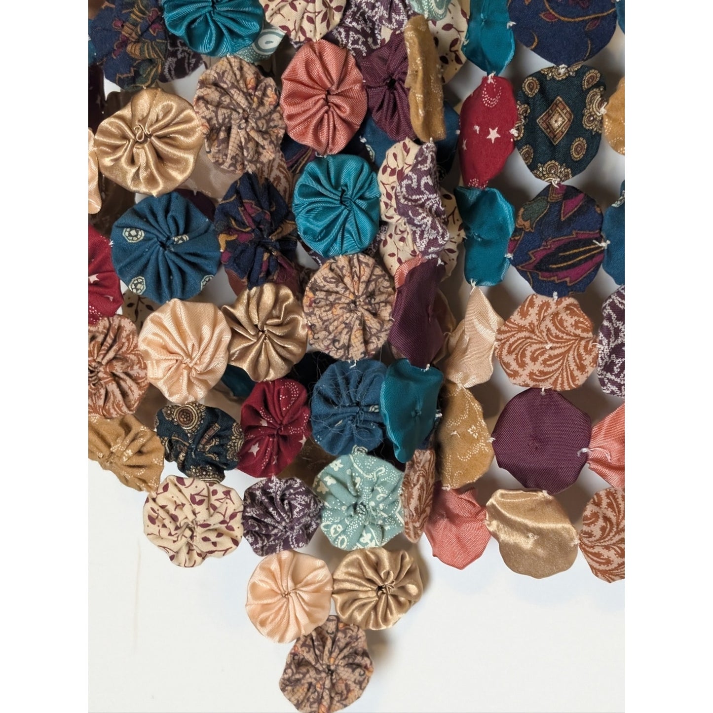 Vintage Handmade Pinwheel Patchwork Vest Wearable Textile Art Boho Granola Girl