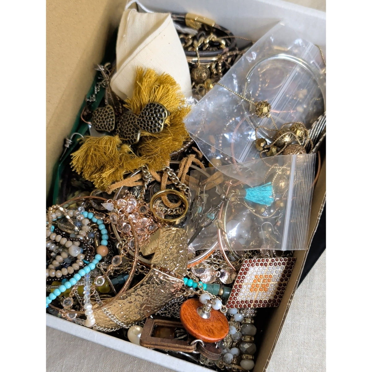 2 Lb Mystery Wearable Boho Glam Jewelry Box! Fun Treasure Hunt!!