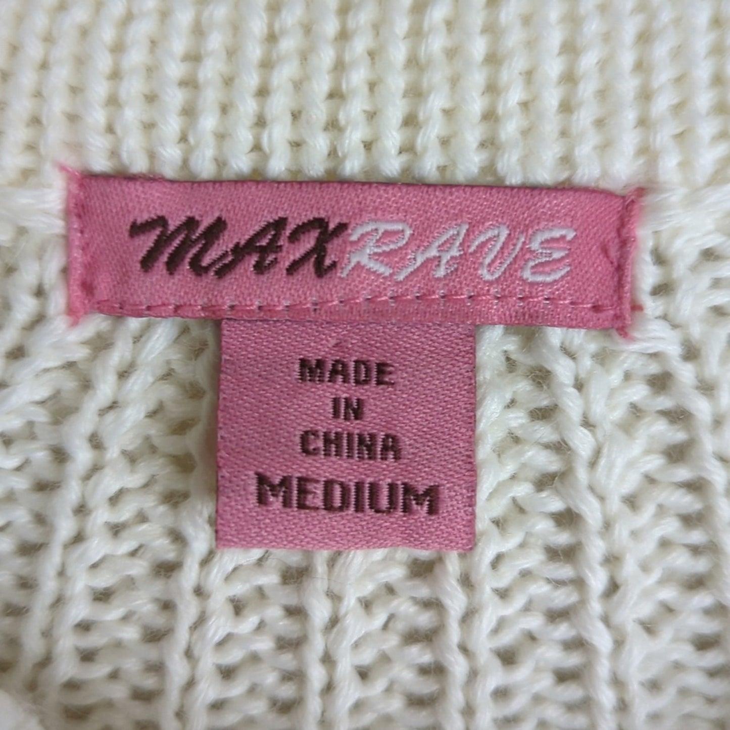 Y2K Chunky Button Cardigan Cropped Wool Blend Women's Medium*