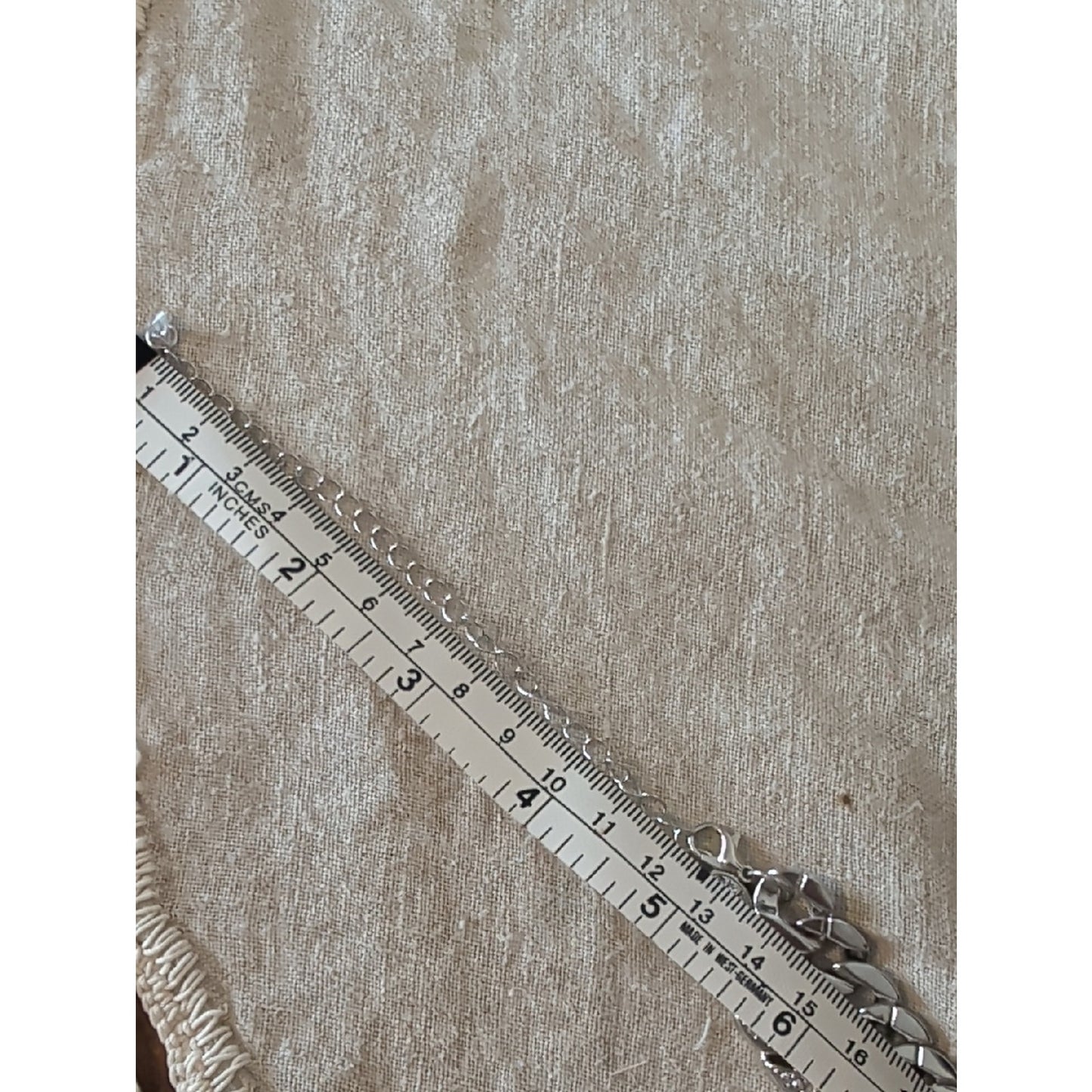 Y2K Rhinestone Cuban Link Necklace  Silver Tone Glam Chain  Pavé Crystal Detail
