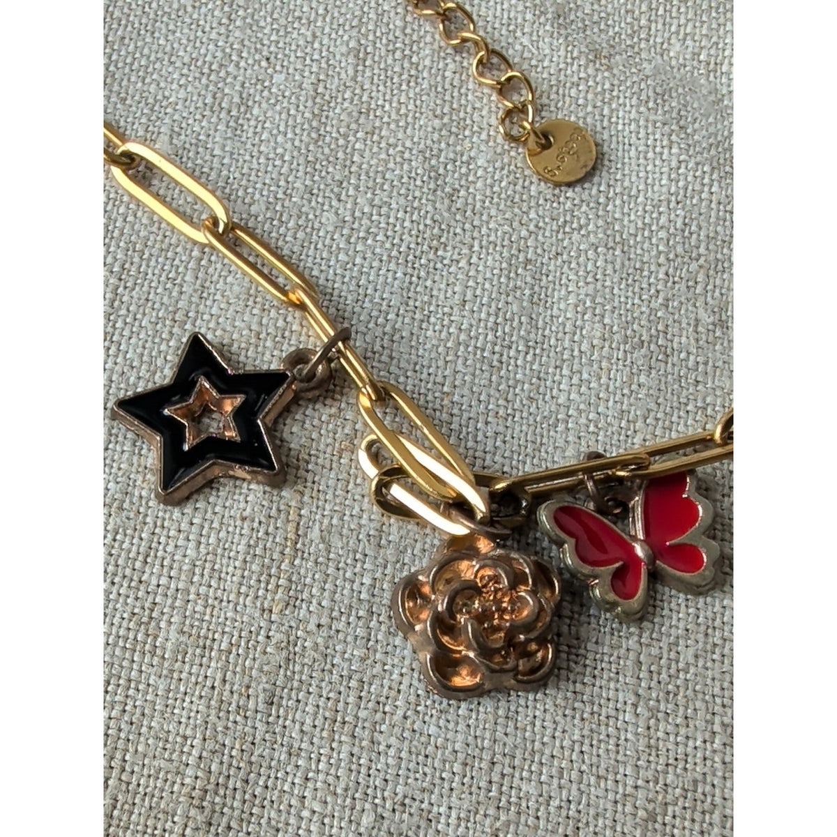Stainless Steel Charm Necklace Y2K  Enamel Charm Necklace Kawaii Jewelry