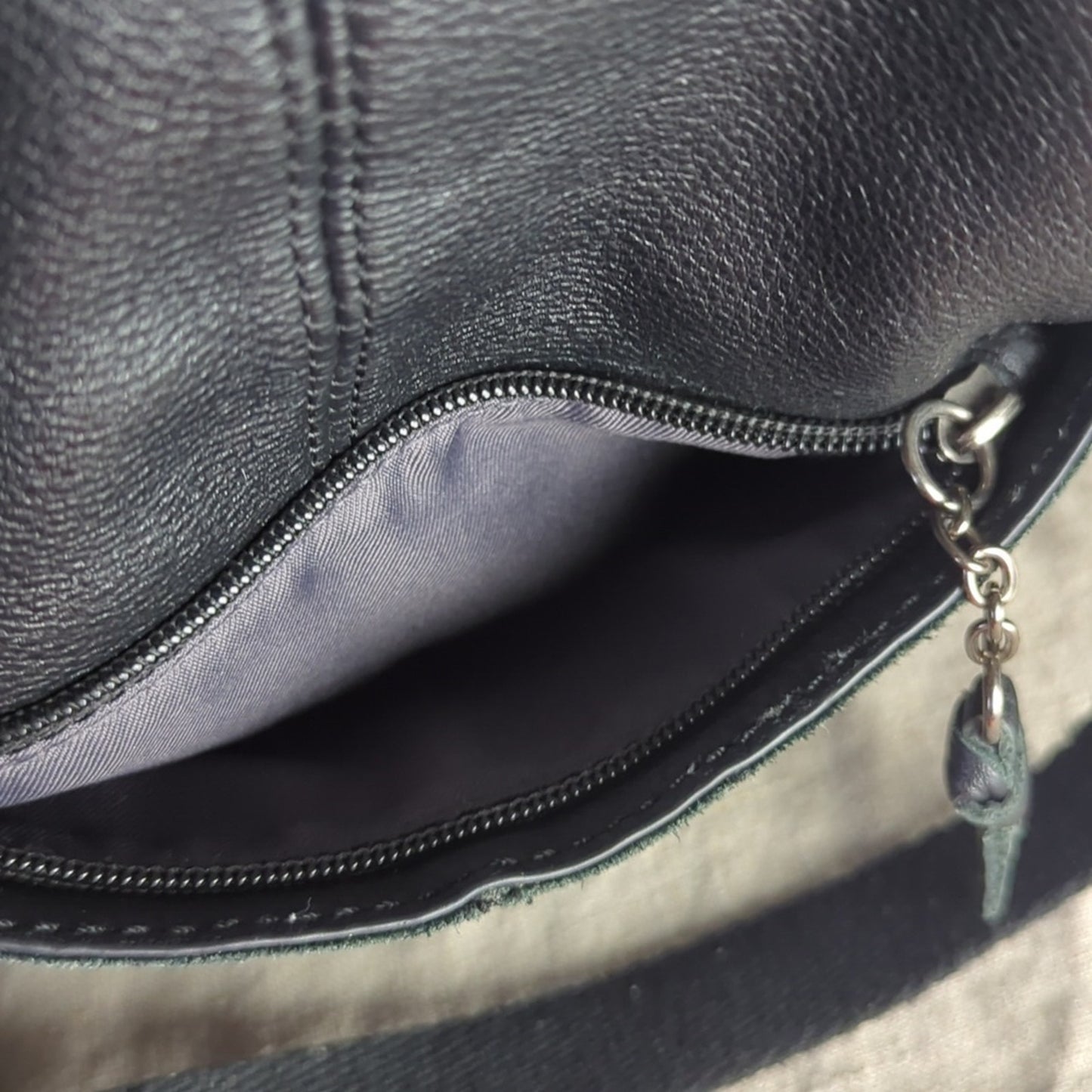 Vintage The Sak Pebbled Leather Crossbody Bag Black Travel