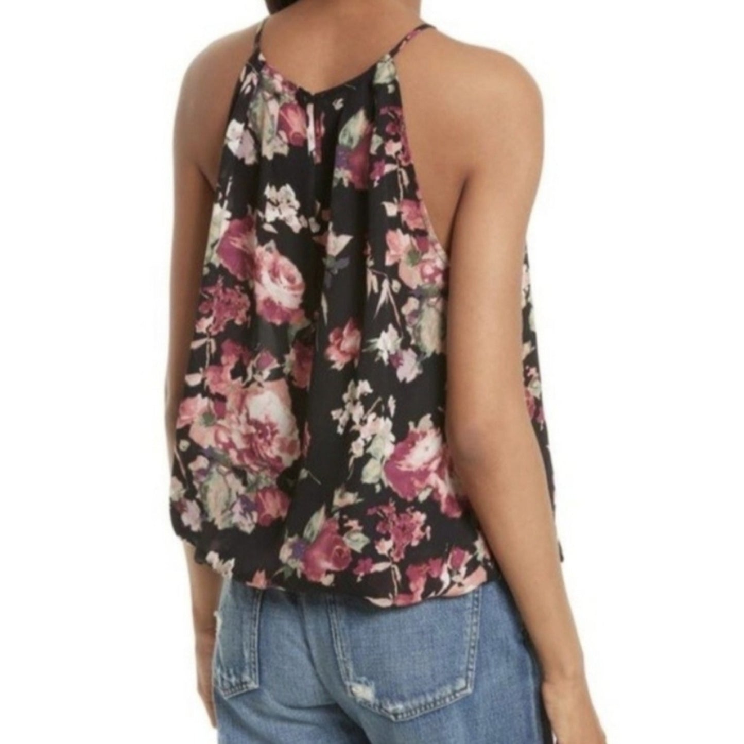 NWT Joie 100% Silk Floral Blouse Women's Size Small