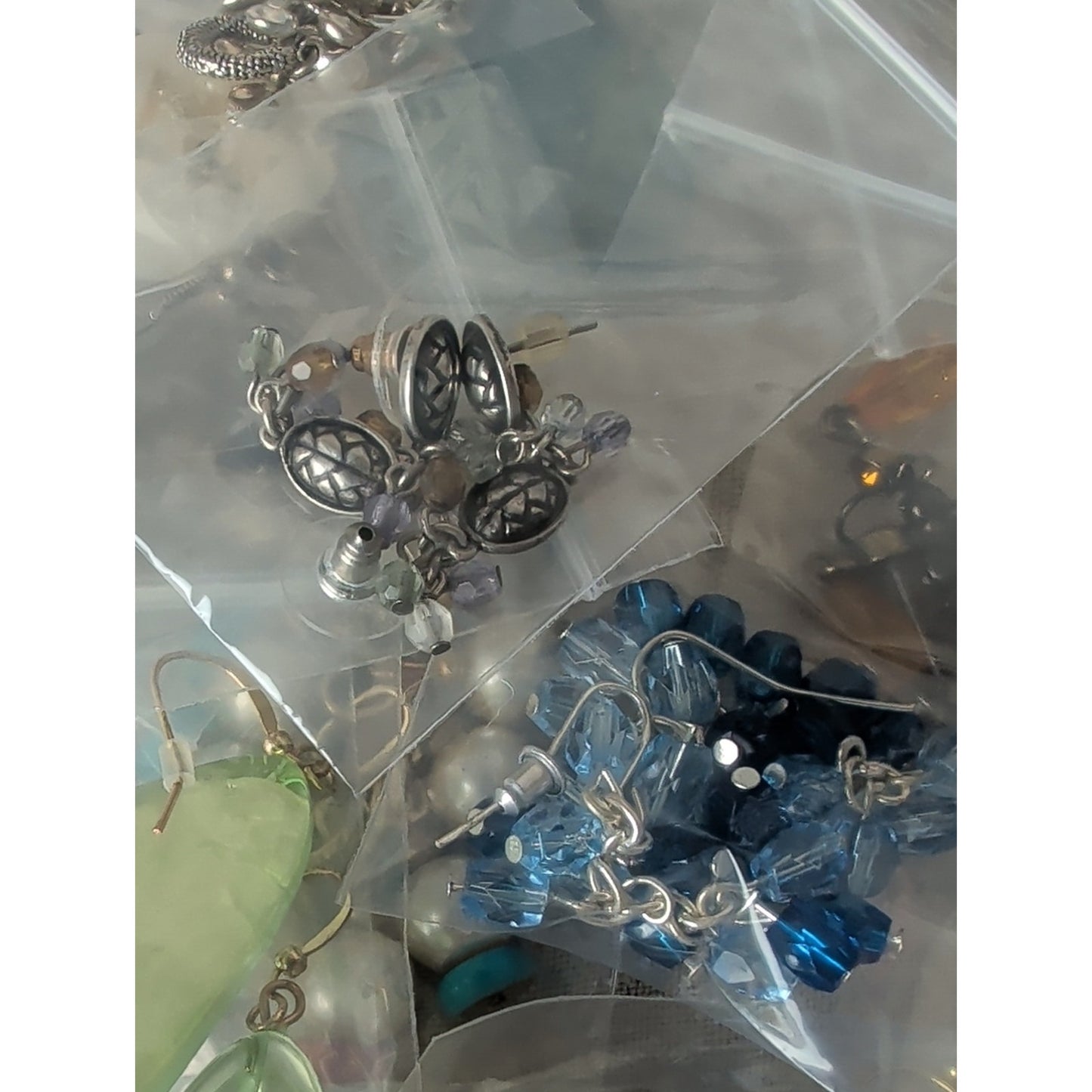 46 Pair Beachy Boho Earring Lot + 4 Stretch Bracelets Coastal Grandma Resell