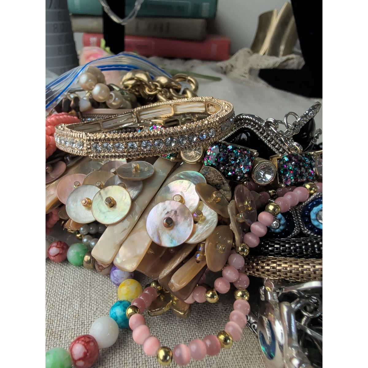2 Pounds Mystery Wearable Bracelet Lot!!