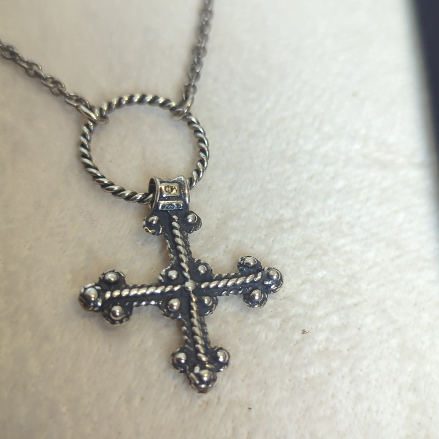 Vintage Kopi Norway Sterling Silver Cross Necklace | 925 Religious Pendant