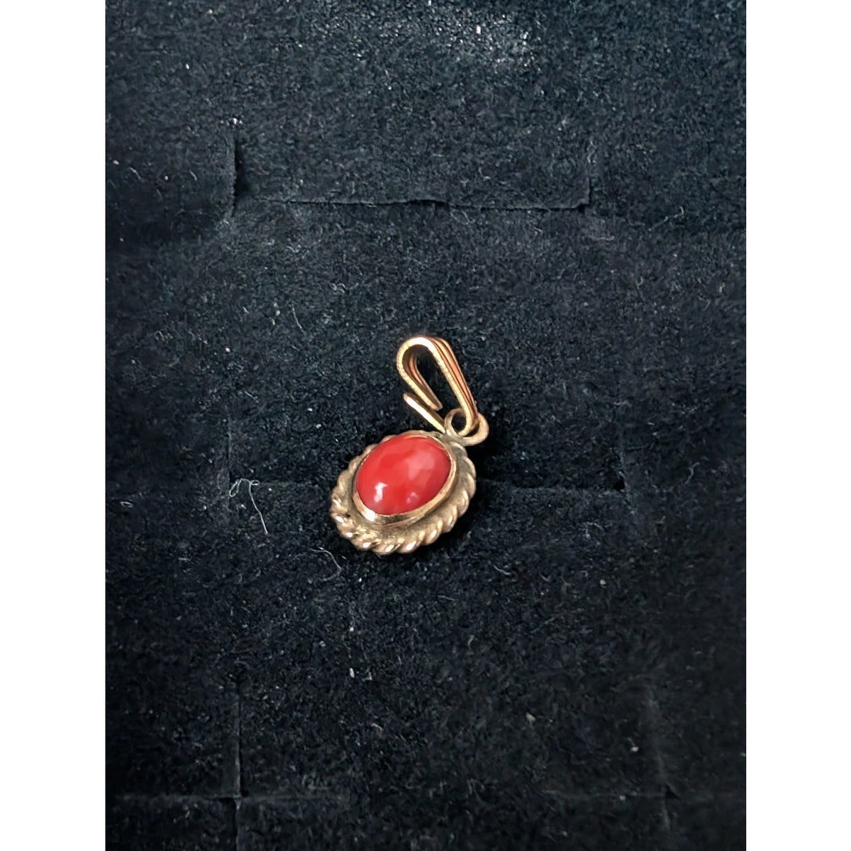 Carla 14k Coral Pendant with 14k GF 1/20 Bail