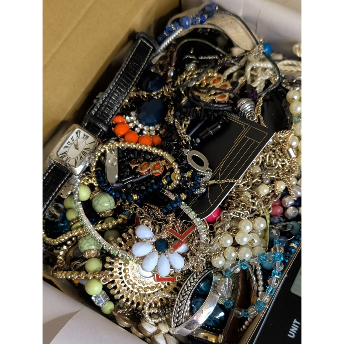 3 Lb Of Mystery Craft Jewelry! Some Wearable!! Treasure Hunt!