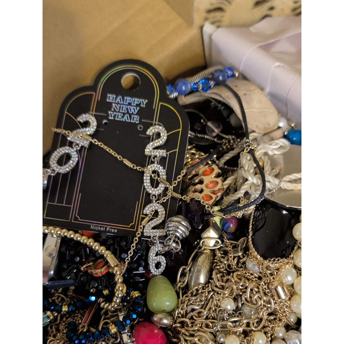 3 Lb Of Mystery Craft Jewelry! Some Wearable!! Treasure Hunt!