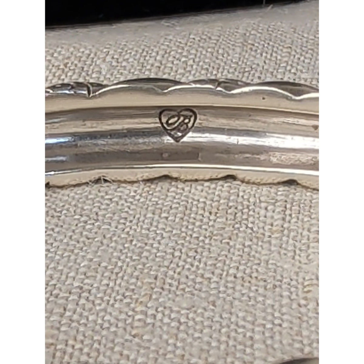 Brighton Twisted Rope Hinged Bangle Bracelet, Silver-Tone Scrollwork Magnetic Closure