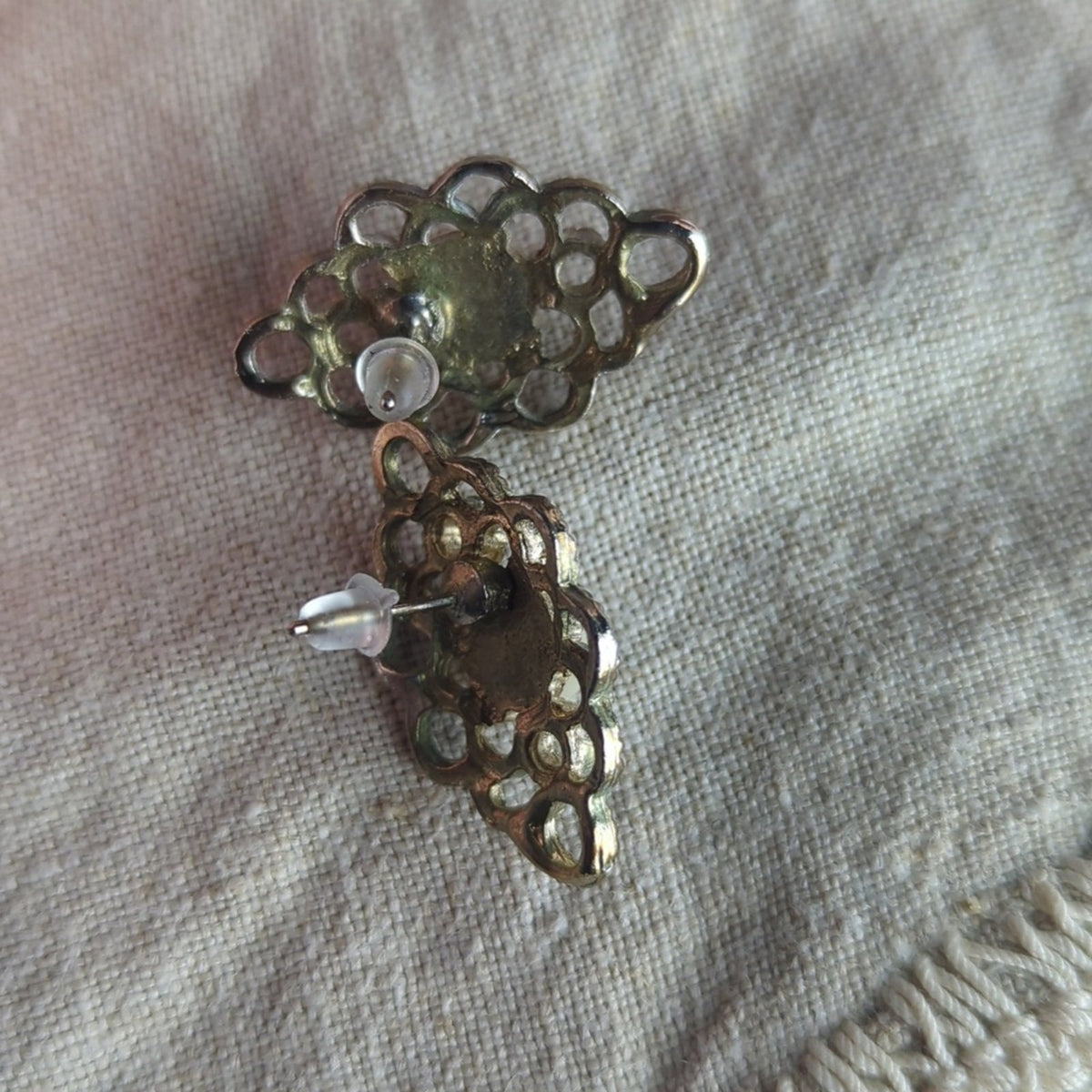 Vintage Y2K Faux Pearl Set | Romantic Statement Earrings & Necklace