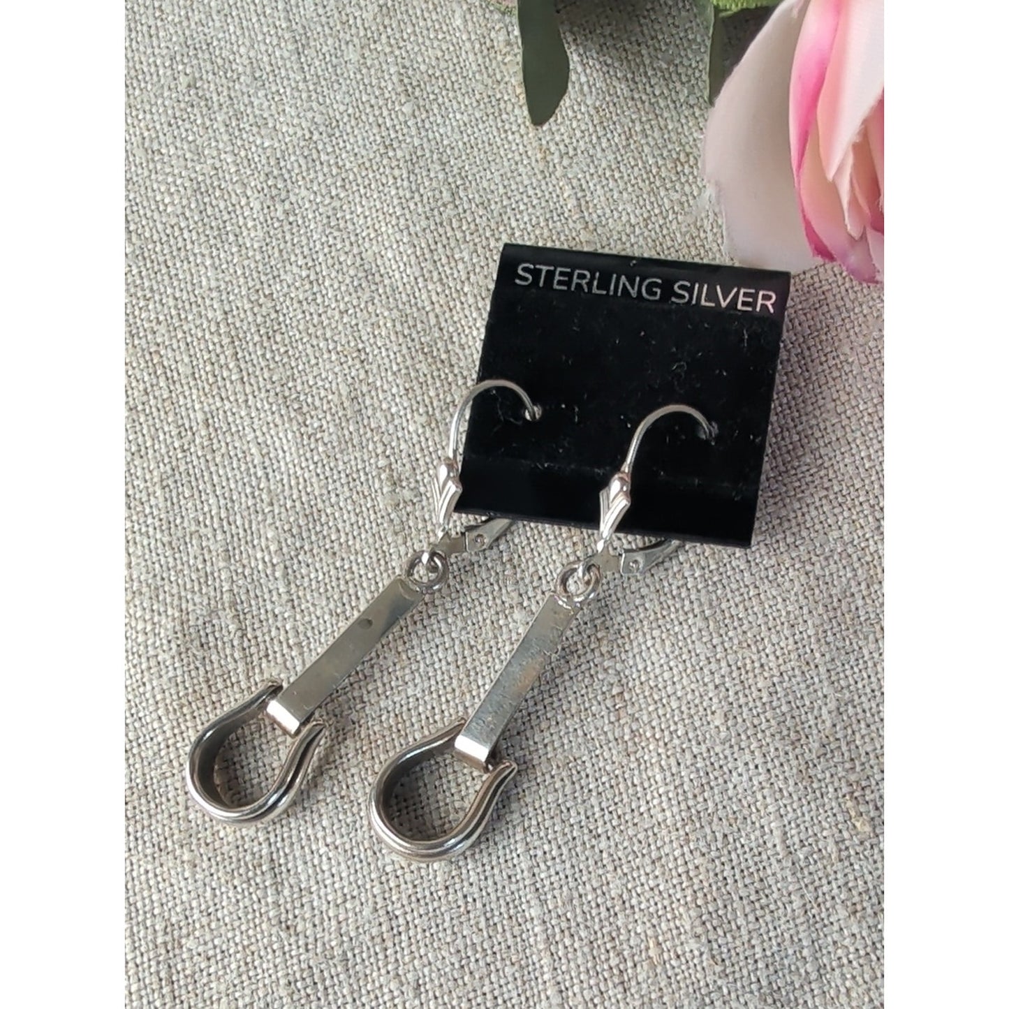 Vintage 925 Sterling Silver Western Stirrup Earings Equestrian Coastal Cowgirl
