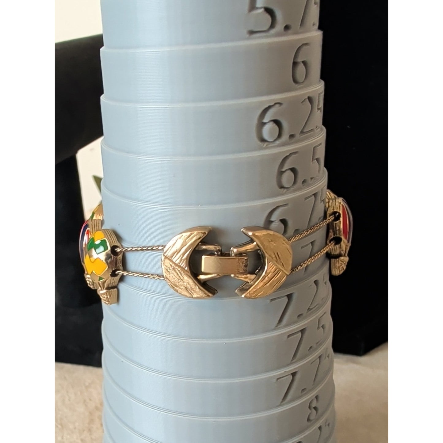 Enamel Whimsical Air Balloon Link Bracelet in Yellow, Red, Green &Blue