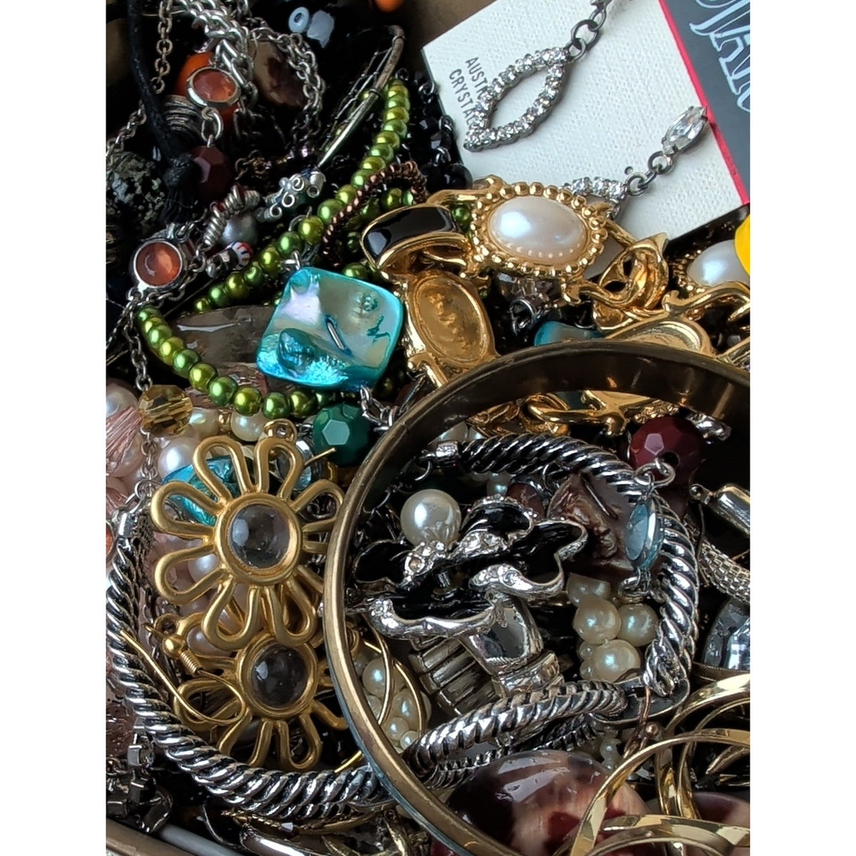 Mystery Wearable Jewelry Lot Treasure Hunt! 2 Lbs!!