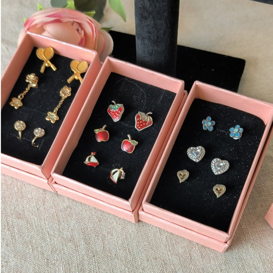 Vintage Summer Earring Collection  Cottagecore Strawberry Sailboat Tennis Floral