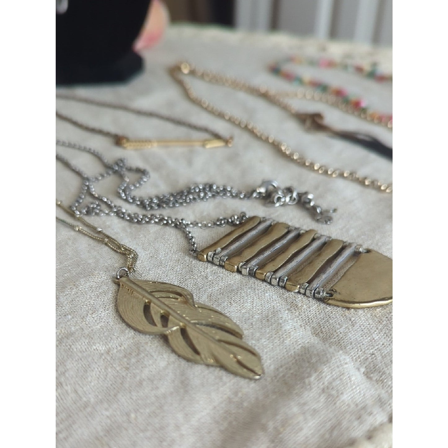 Eclectic Boho Luxe Jewelry Set  Mixed Metal Layered Necklaces, Lucky Brand