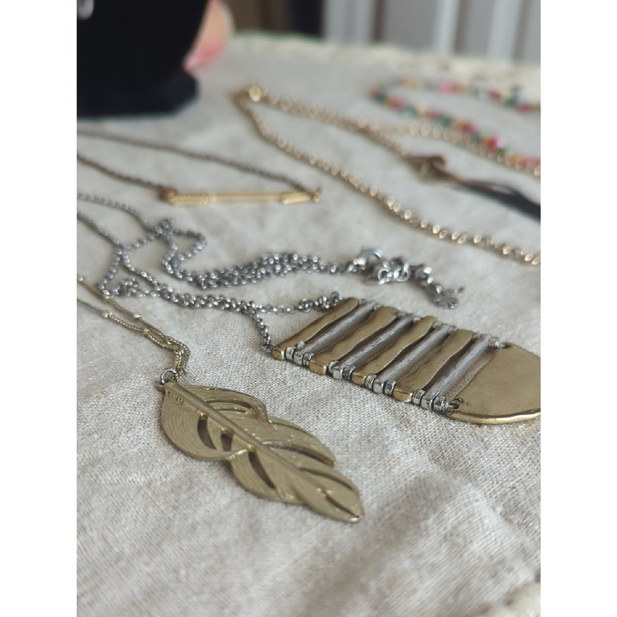 Eclectic Boho Luxe Jewelry Set  Mixed Metal Layered Necklaces, Lucky Brand