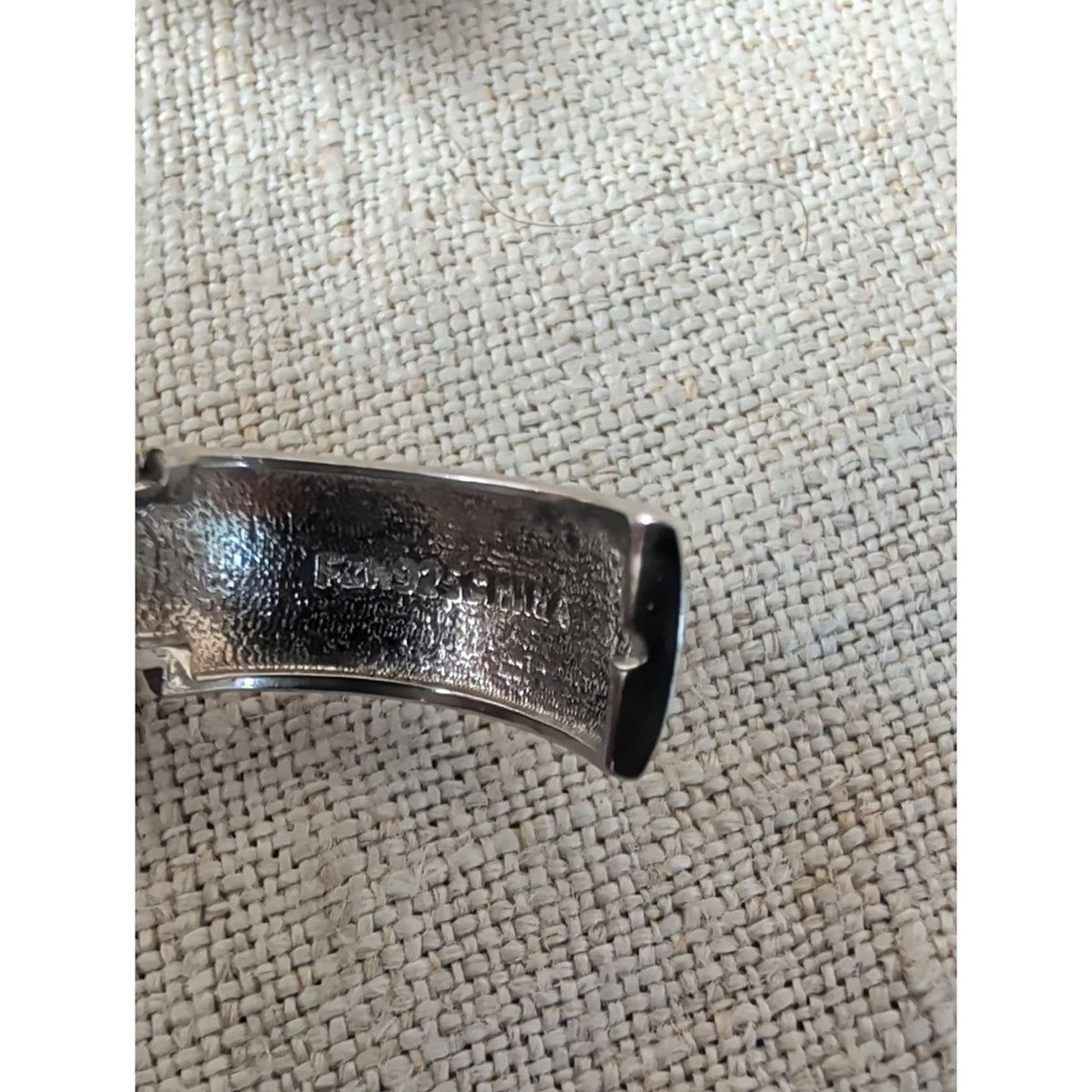 Côte d’Argent Sterling Silver CZ Huggie Hoop Earrings Vintage Bridal Sparkle