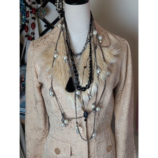 Dark Coquette Layered Necklace Collection Romantic Goth Victorian Glam Jewelry