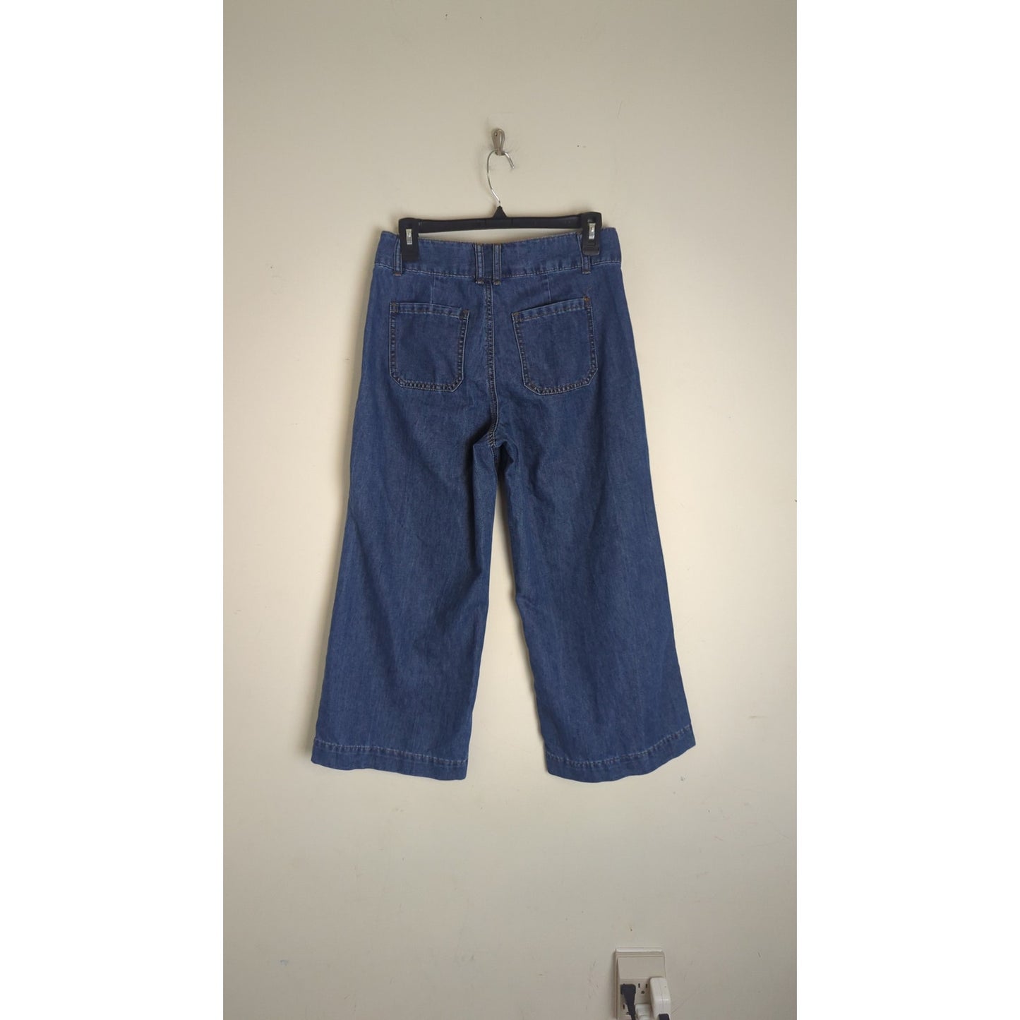 Vintage Inspired Wide Straight Leg Capri Jeans Women's Size 4
