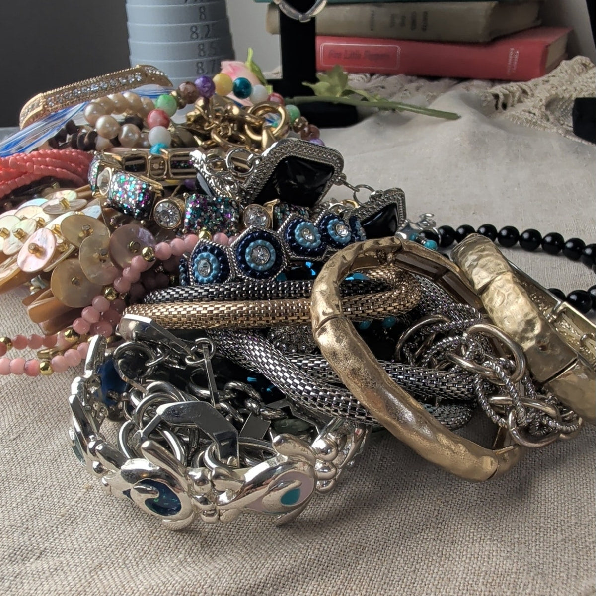 2 Pounds Mystery Wearable Bracelet Lot!!