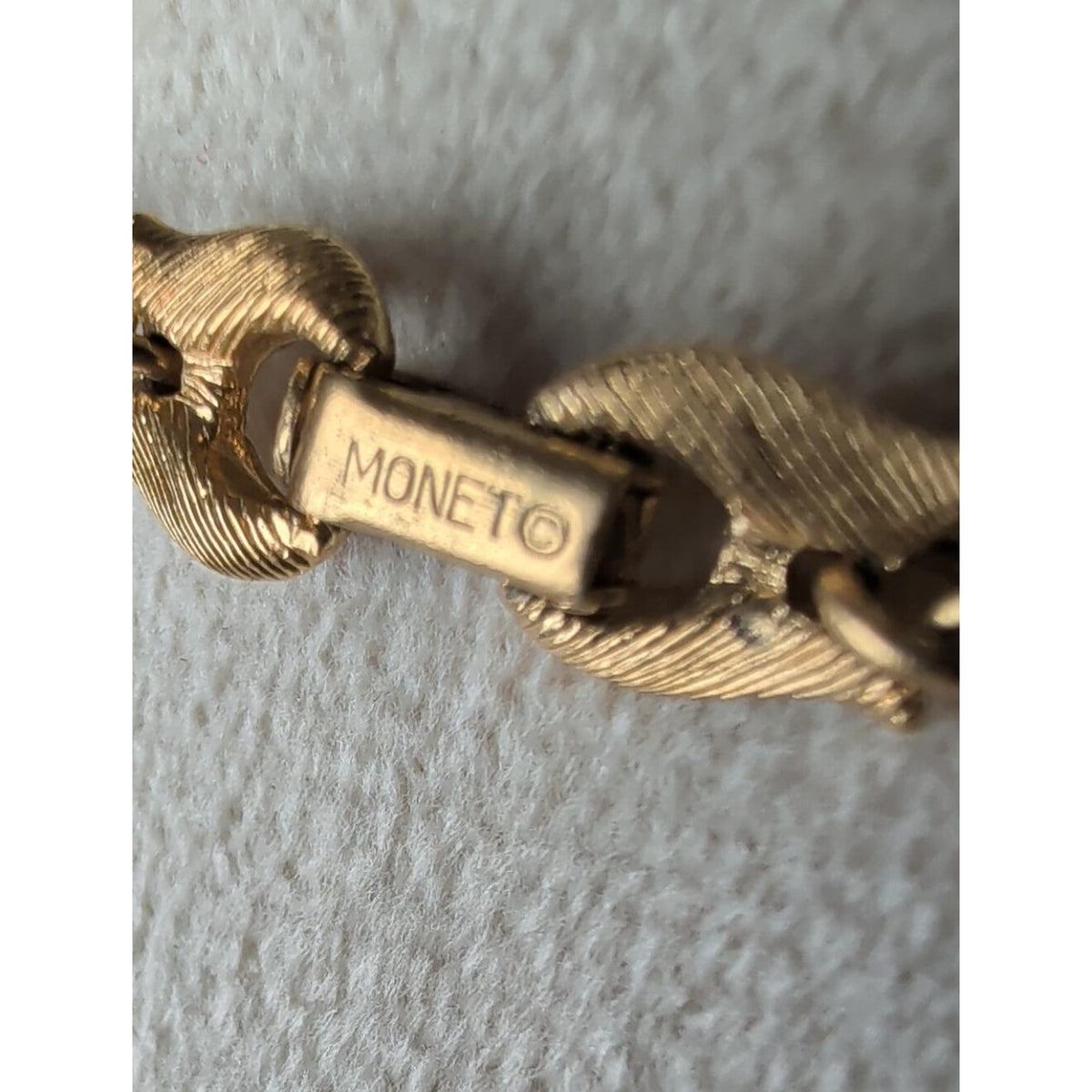 Vintage Monet Gold Tone Tassel Necklace Long Sautoir Statement Chain