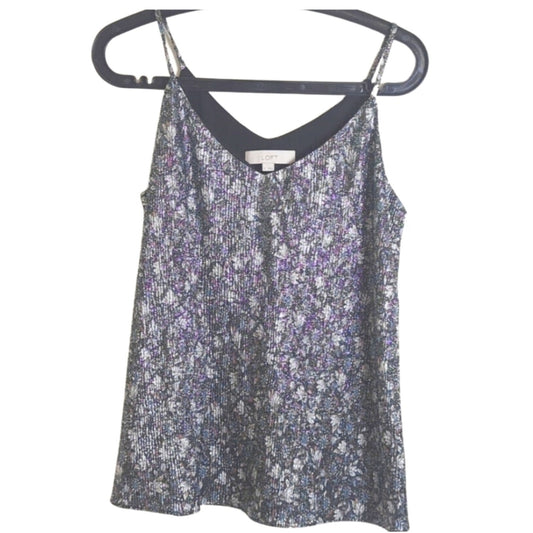 Glam Y2K  Sequins Oversized Top Women's Size Small