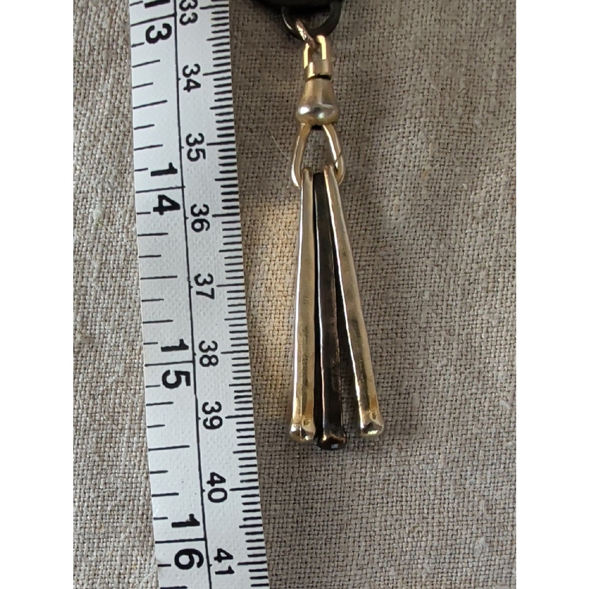 Vintage Robert Rose Interchangeable Pendant Necklace Mixed Metal Artisan Tassel