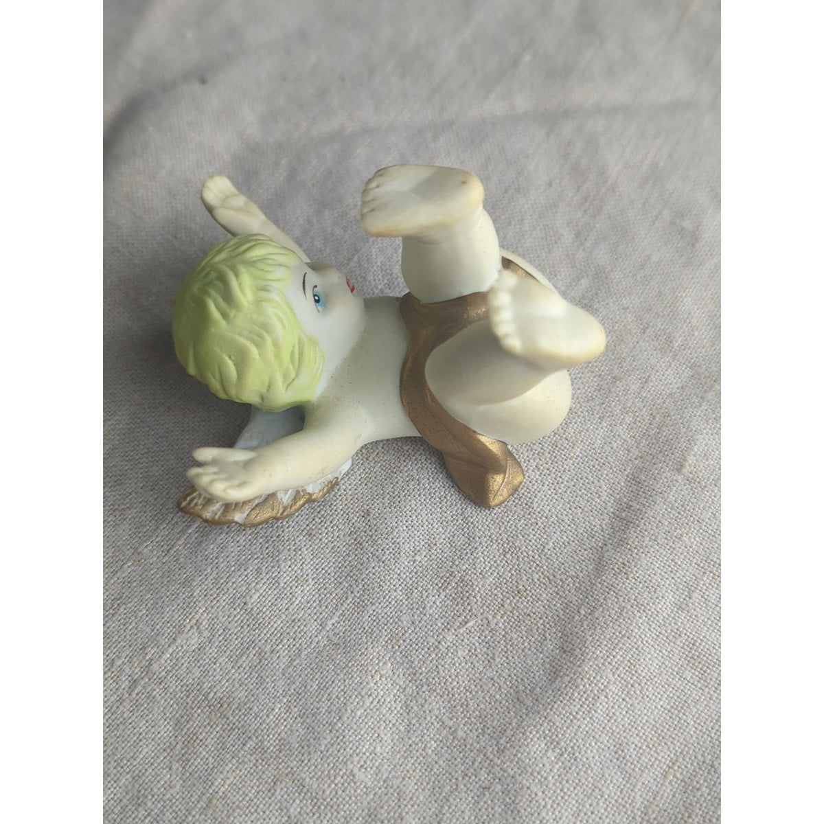 Vintage Cherub Candle Hugger – Romantic Putti Angel Pair Storybook Cottage