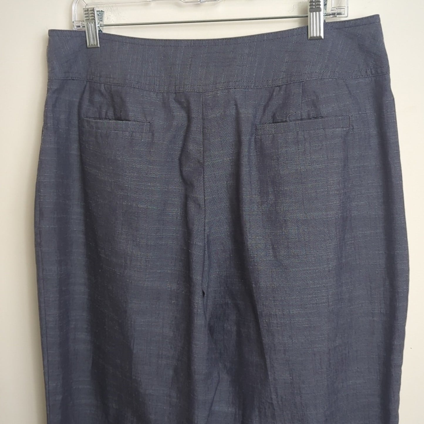 Minimalistic Grey Wide Straight Leg Pants Women's Size 12